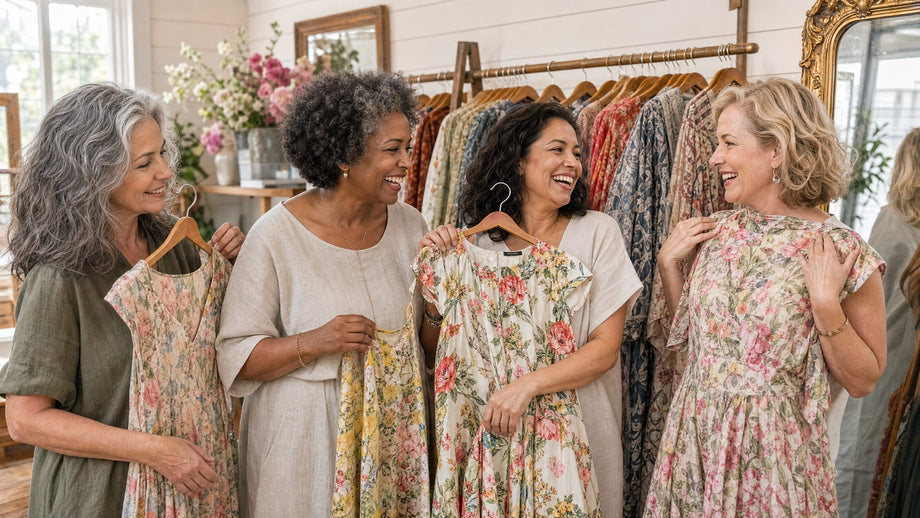 Eleanor with friends in her Connecticut studio